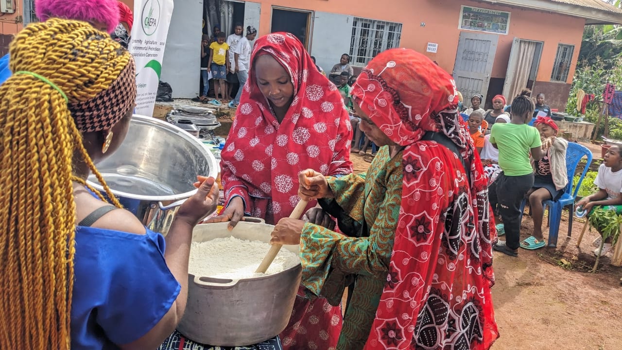 Mbororo women participating in the training program